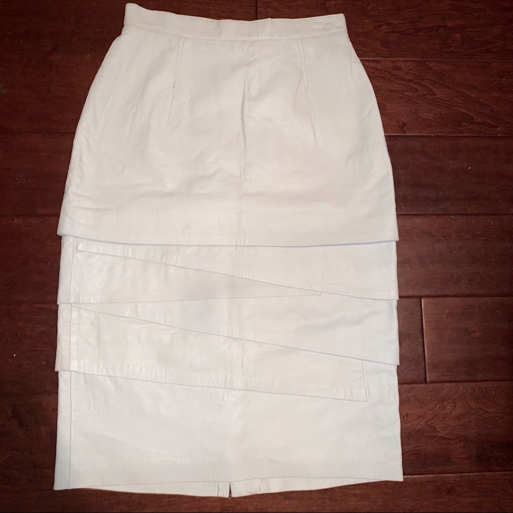 Vintage Chocolates 100 Leather Skirt